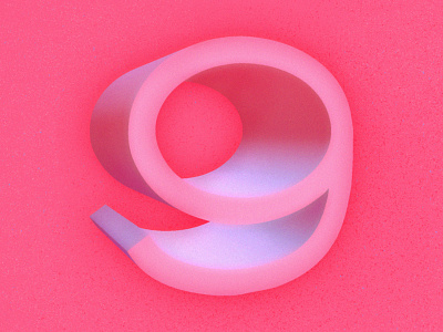 Nine 36days 36daysoftype 3d 9 nine number type