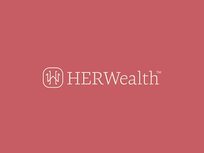 HerWealth brand identity branding finance icon logo monogram wealth women