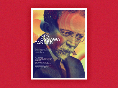 Poster Series | Henry Ossawa Tanner african american challenge gradients history poster surreal typography