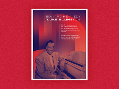 Poster Series | Duke Ellington abstract african american challenge gradient history layout musician poster