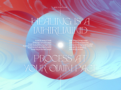 Note To Self #010 dreamy gradient marbling mindfulness note to self personal project poster sunset texture typography