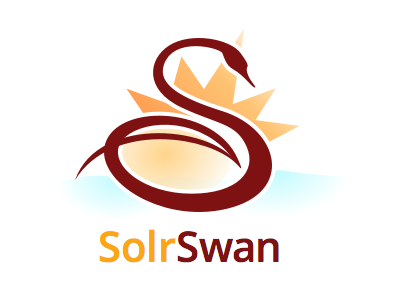 SolrSwan Logo animals branding logo