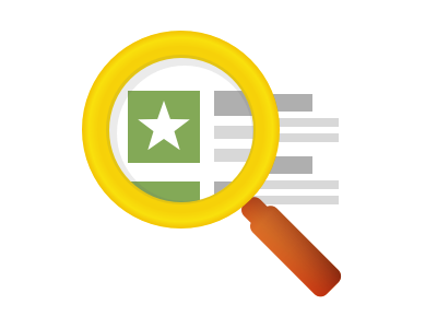 Search Relevancy Icon icon illustration search