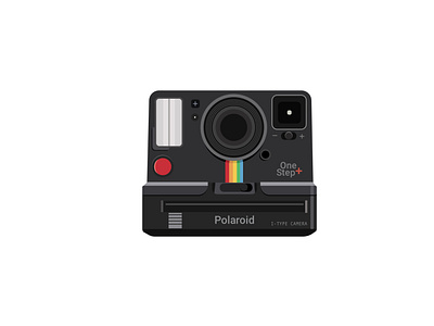 One Step + Polaroid Camera Illustration