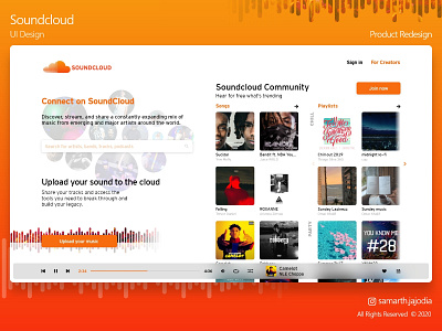 Soundcloud Redesign | UI Design