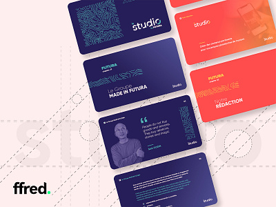 ffred. "le Studio" Logo + PowerPoint animation branding design ffred graphic design logo powerpoint slide