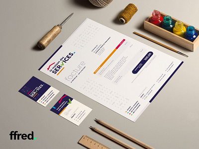 ffred. "LMDS" Branding + Logo branding business card corporate ffred graphic design invoice logo