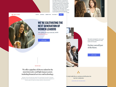 Declare - New Website burgundy layout redesign web web deisgn