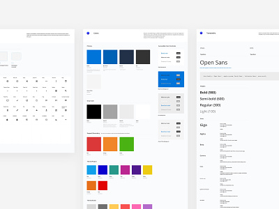 MOS Design System colors design system desktop icon typography ui