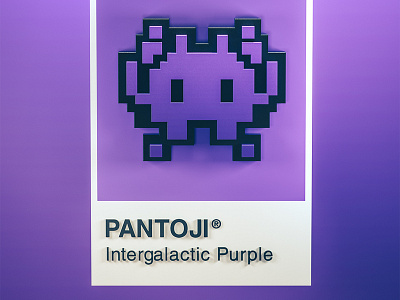 PANTOJI® - Intergalactic Purple 3d cinema 4d color design emoji illustration motion graphics octane render