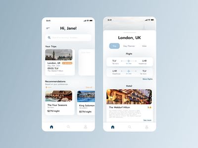 KalTrip App Design