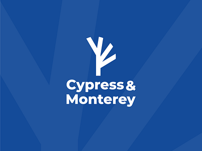 Cypress and Monterey a logo design brand branding cypress design design ideas flat logo logo company logo logo ideas logodesign simple simple design