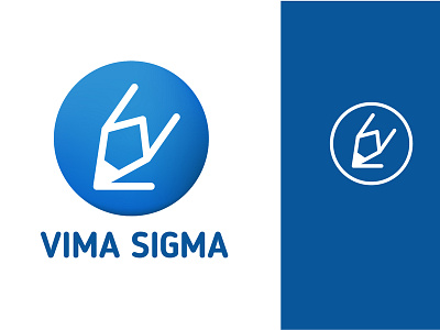 Vima Sigma Logo branding design flat logo