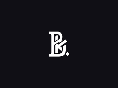 B + K logo bk branding graphic design logo logotipo logotype