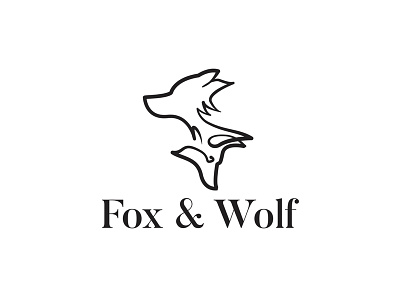 Fox & Wolf branding icon logo