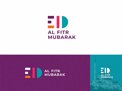 EID Al Fitr Mubarak Logo branding branding design eid eid al fitr eid logo eid mubarak eidalfitr eidmubarak idul fitri logo logo design logo eid typography