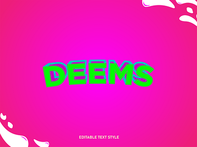 Deems logo typography