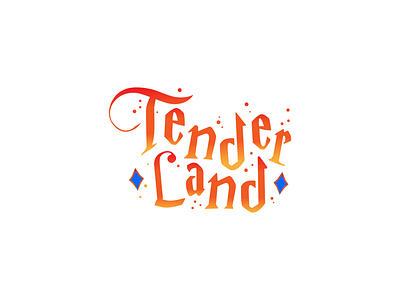 Tender land restaurant logo happiness