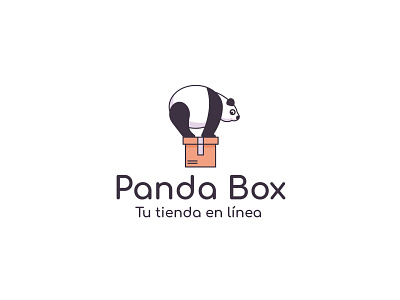 Panda Box Logo artwork branding design graphics illustration illustrator logo vector