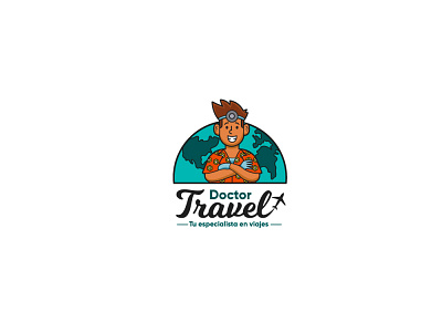 Dr Travel Logo graphics illustration illustrator logo vector
