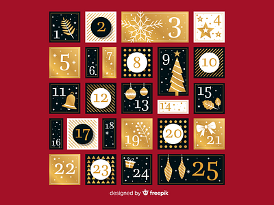 Advent Calendar artwork design graphics illustration illustrator