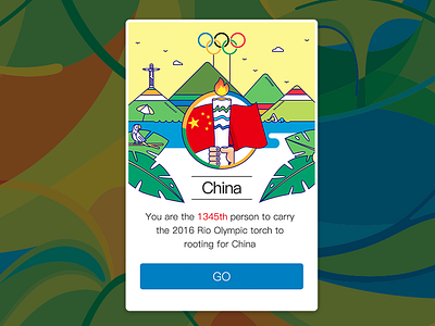 a game to rooting for China in the Olympic Games olympic rio