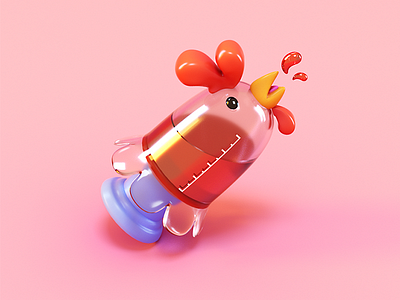 stimulants c4d chicken design gift stimulants syringe