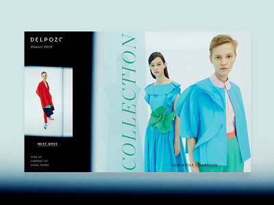 Delpozo Resort 2019 brand collection delpozo design digital fashion fashionbrand layout layout design resort ui web webdesign weblayout webpage