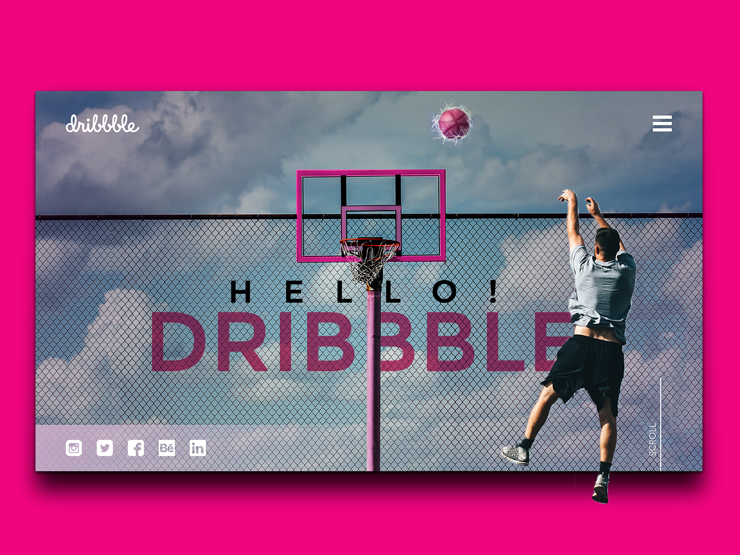 Hello Dribbble - Landing Page By Scott McNamara On Dribbble