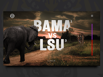 College GameDay Landing Page college football landing page photoshop ui ux web web design