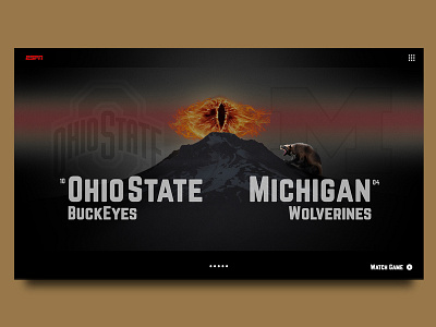 Ohio State vs Michigan Landing Page