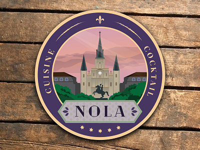 New Orleans Cuisine & Cocktail Coasters