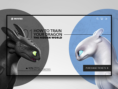 How To Train Your Dragon branding design landing page ui ux web web design website
