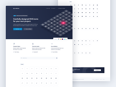coolicons.cool | Landing Page cool coolicons figma free freebie icon icon set isometric landing page ui web webdesign webflow website