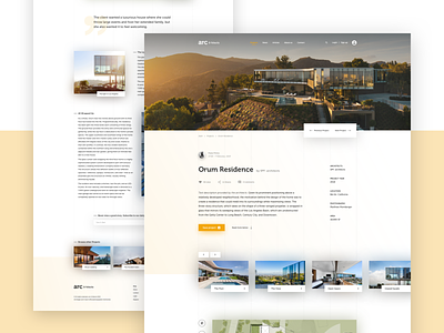 Architecture Website - Project Site architechture landing page minimal photo simple design ui web webdesign website