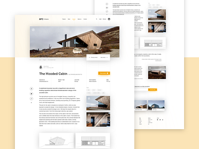 Architecture Website - Project Site architechture branding landing page logo minimal photo simple design web webdesign website