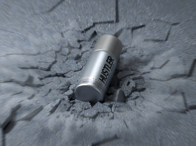 Hustler deodorant Ad _ Voronoi Fracture experiment 3d art cinema4d composition design minimal product