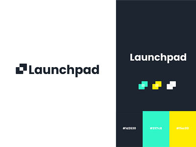 LaunchPad branding colors logo web design