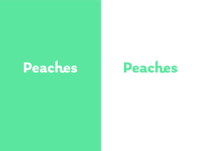 Peaches branding logo logotype peaches