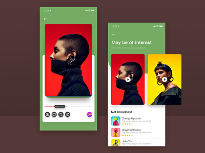Live moments app art black design green icon interest ios live red typography ui uikit，fit，sketch，data， ux wo men yellow