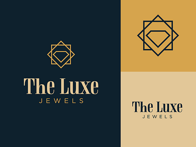 The Luxe Jewels brand identity branding fashion flat icon identity jewellery jewelry jewelry logo jewels logo minimal modern paksitan