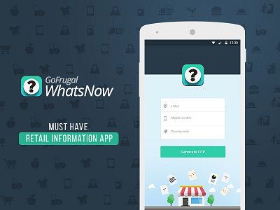 Whatsnow - Mobile app for retailers login design mobile app login mobile app ui design whatsnow