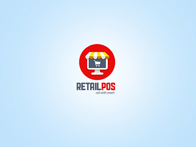 Retail POS logo app logo retail pos logo