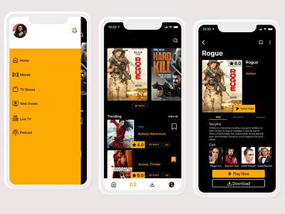 Movie App Design ui ux