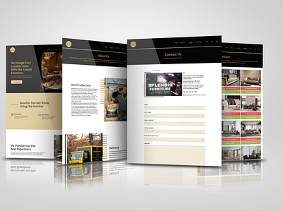 Web redesign for splendid furniture design ui ux web