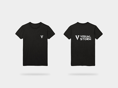 Visual Storm - T-Shirts brand brand identity branding clean colours design graphic design illustration illustrator logo mark t-shirts typography vector