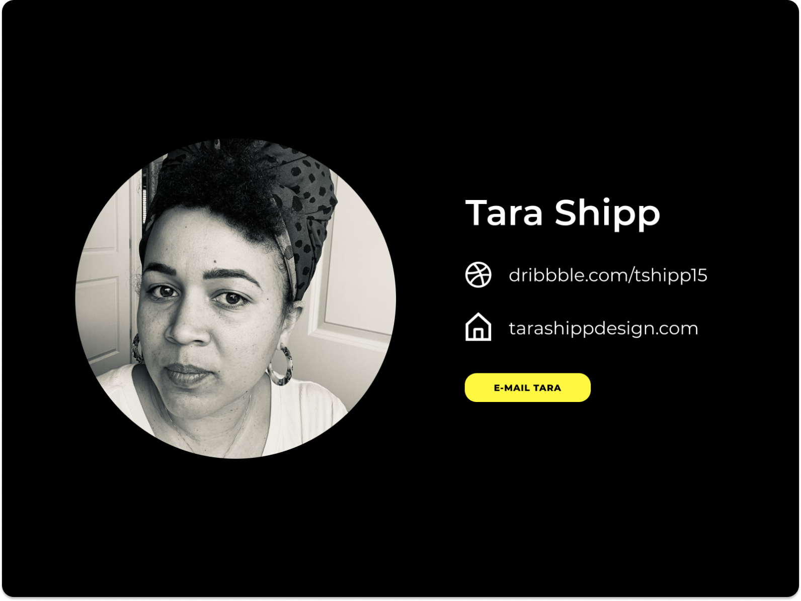 Contact Card V2 by Tara Shipp on Dribbble