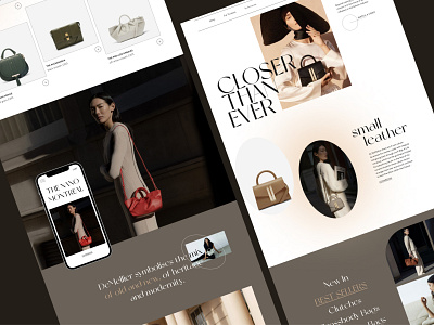 Fashion bags website redesign bags design fashion fashion bags tilda ui ui designer ux designer web designer website