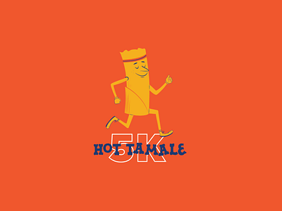 Hot Tamale 5k art artwork brand brand design brand identity character design food icon logo logodesign poster race run runner