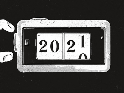 The Changing Times 2021 alarmclock art black and white change changing times clock clocks concept creative design digital illustration procreate texture time year